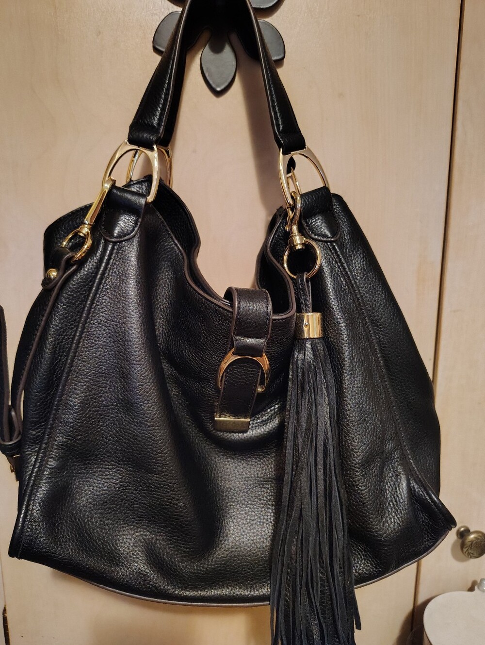 G.I.L.I. Black Shoulder Bag/Satchel EUC